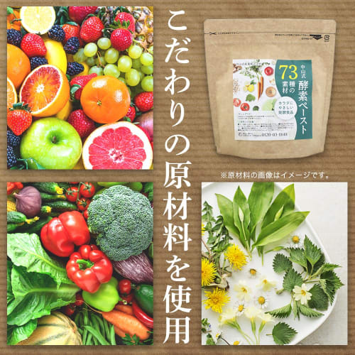 Nakayama Style Enzyme Paste (Supervised by a Registered Dietitian) - 73 Ingredients, 30-Day Supply, Fermented and Matured Wild Herbs, Fruits, Vegetabl