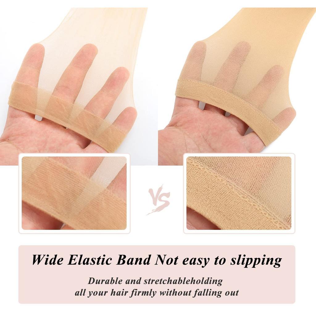 HD Wig Cap HD Transparent Lace Invisible Stretch Stockings Net Cap Wig Hair Net