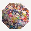 1pc Rainbow Chaser Outdoor Umbrella - Featuring Mirai Kuriyama & Friends, Automatic Opening/Closing, Portable 3-Fold Design, 8-Rib Iron Frame, Perfect