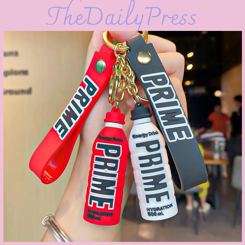 Adorable Couples Cute Prime Drink Bottle Keychain Silicone Bag Charm Gift