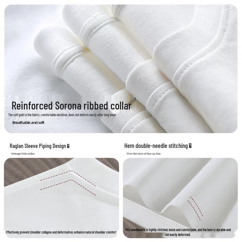 Hodo Men's Pure Cotton Loose Fit Long Sleeve T-Shirt