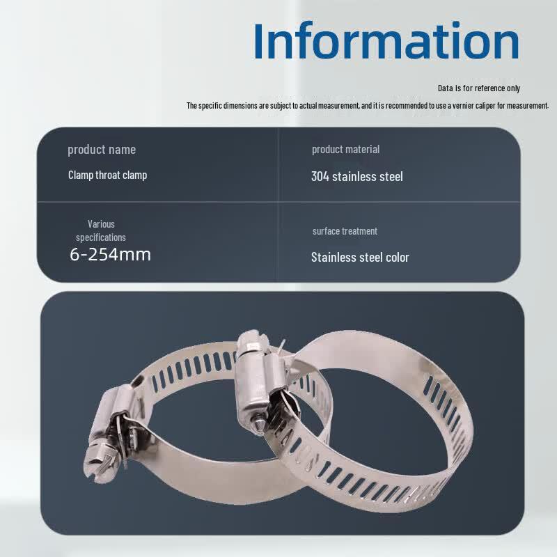 SuXu 304 Stainless Steel American Style Hose Clamps