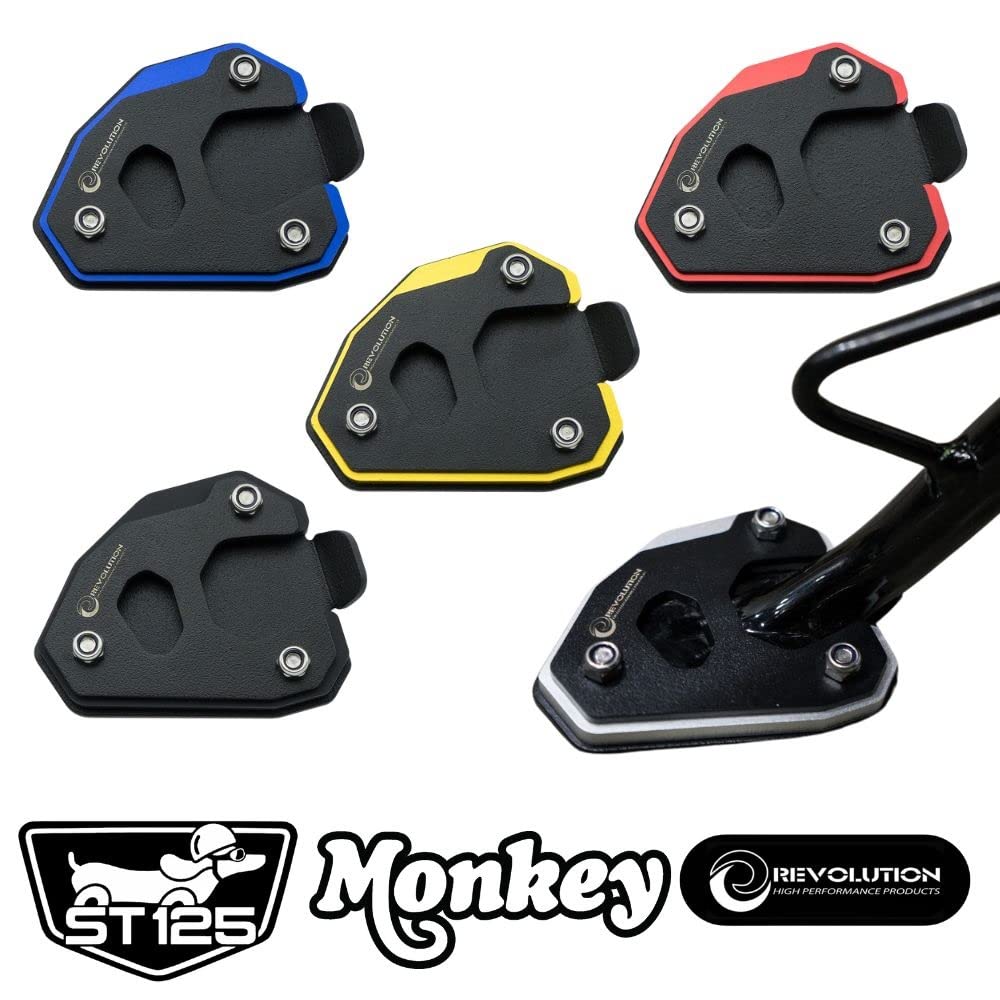 Honda Dax/Monkey Side Stand Board HONDA DAX125 MONKEY125 REVOLUTION SIDE STAND BASE JB02 JB03 JB04 (Red)