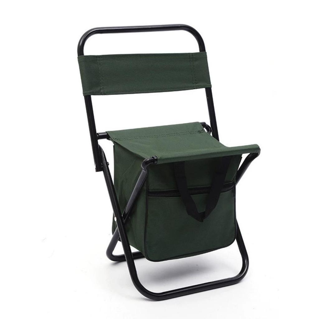 Fishing Chair with Cooling Bag with Backpack Folding Chair Backpack Chairs for Adults Backpack Stool For RV Hiking, Hunting