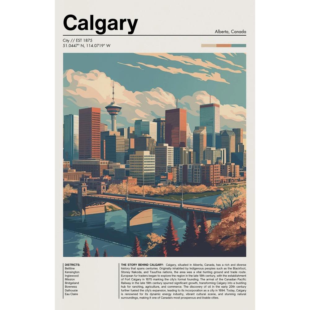 Kanada Reise Chic Stadtlandschaft Poster Vintage St. Johns Toronto Drucke Leinwandgemälde Wandkunst Bilder Heim Wohnzimmer Dekor