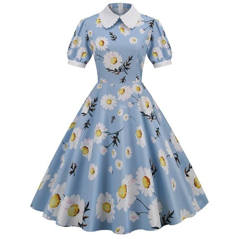 

Dress Printed Slim-Fit High-Waist Dress Little Daisy 3391 XL