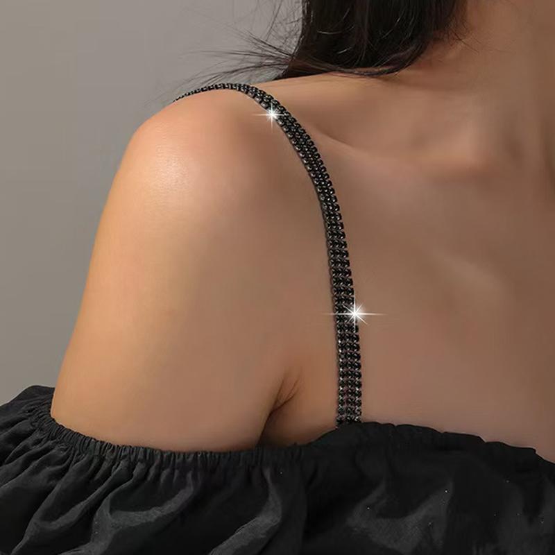 Shoulder Straps  Underwear Straps Metal Bra Straps Non-Slip Sexy Invisible Cool Women Bra Strap For Decor