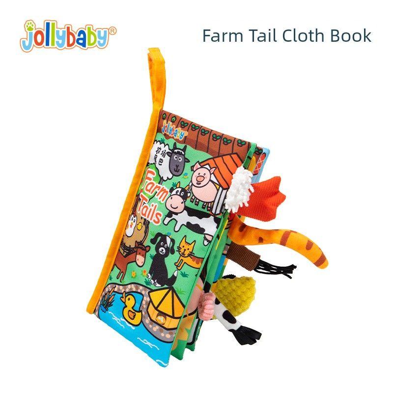 

Jollybaby Biteable Puzzle 1-Year-Old Tail Cloth Book Farm Tail Cloth Book
