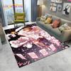 Carino Tappeto Tappetino 3D Captor Anime Cartone Animato Sakura per Casa Soggiorno Camera da Letto Divano Decorazione, Tappeto Area Bambini Antiscivolo Tappetino Pavimento