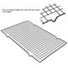 Prostokąt BBQ Wire Mesh Grill Net Grill Grilled Grid Outdoor Camping Picnic Tool
