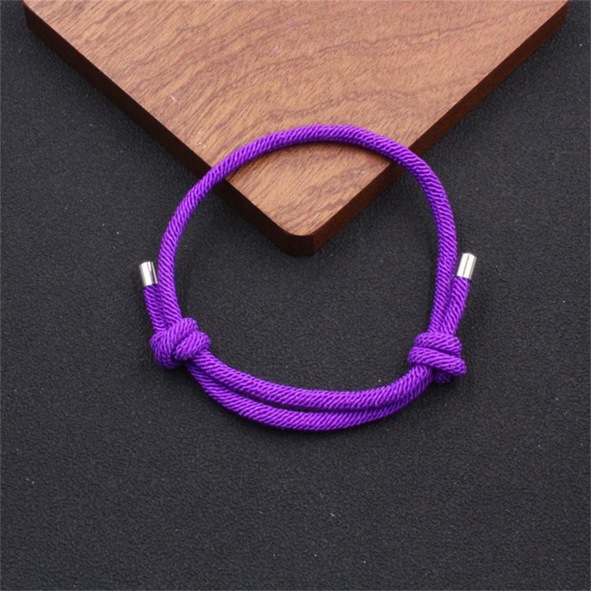 

Trendy Cute Colorful Hand Rope Y2K Dopamine Bracelet Personalized Unique Accessories Couple Friends Party Birthday Gift Souvenir фіолетовий