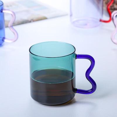 Colorful Glass Milk and Coffee Mug Set