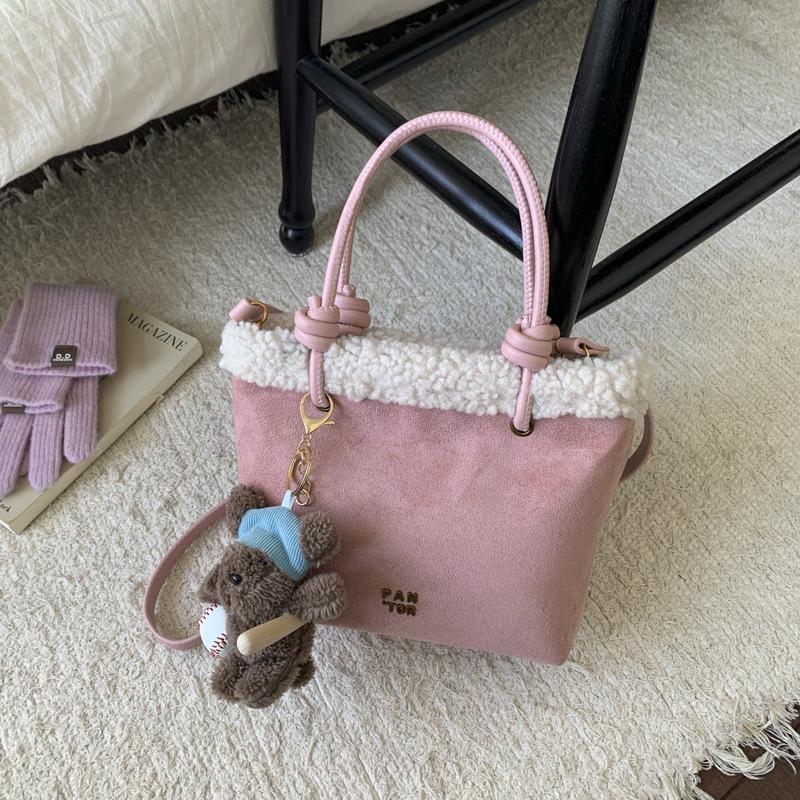 

Autumn and winter retro niche leopard print shoulder bag women s 2025 new fashion simple trend messenger bag bucket bag no pendant розовый