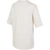 Nike T-shirt da Donna con Stampa Logo Dettaglio Diviso Traspirante Girocollo Manica Corta Top Beige FB8346-104