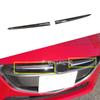 Car ABS Chrome Front Body Cover Engine Machine Grille Hood Stick Lid Trim Lamp For Mazda 2 Mazda2 Demio 2015 2016 2017 2018