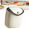 Hanging Small Trash Can Wall Mounted Punch   Kitchen Compost Bin with Lid for Counter Top Under Sink Bathroom Living Room