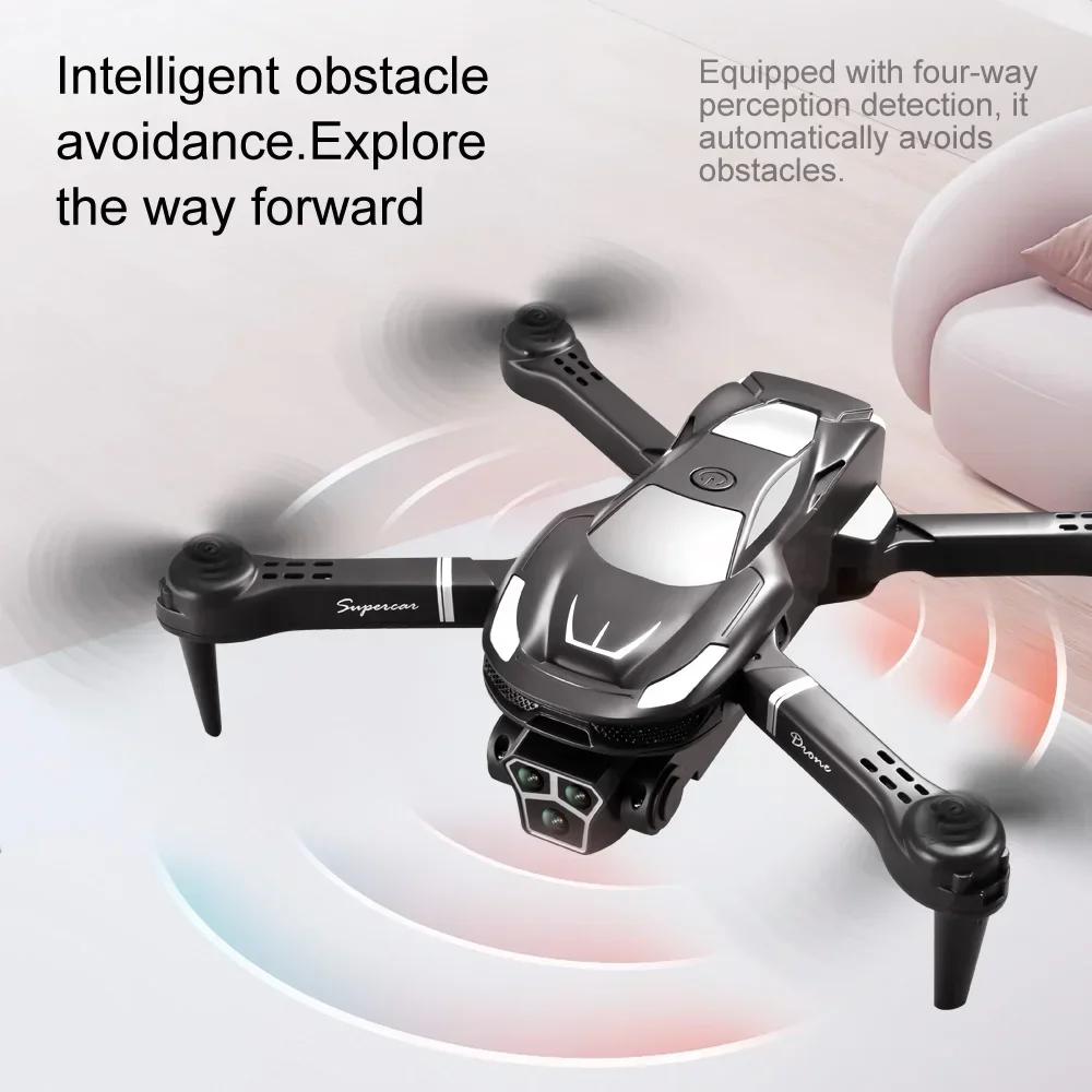V68 MAX Drone 4K Electric Adjustable Three Camera Aerial Photography Optical Flow Bbstacle Avoidance Four Axis Brushless Drone