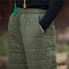Johnature Women Vintage Winter Warm Straight Pants Elastic Waist Solid Color Pockets Chinese Style Pants