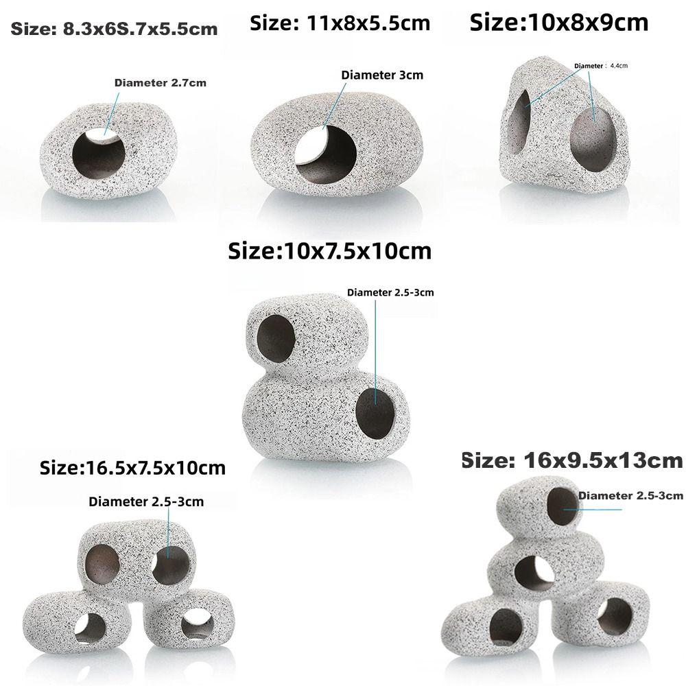 Neues lila Ton Aquarium Versteck Felsen Natürliche Haptik Simulationshandwerk Aquarium Dekoration Landschaftsgestaltung Aquarium Höhle