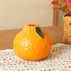 Orange Fruit Shaped Flower Vase Propagation Plastic Vase Desktop Art Vase Tabletop Decoration Bunch Centerpieces Home Decoration