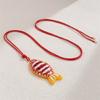 Handmade Casual Beach Jewelry Accessory Artistic Crafted Surfer Neckwear Adjustable Neck Chain Jewelry with Fish Pendant