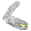 Portable Detachable Professional Pill Splitter Storage Box Reusable Medicine Containers Medicine Storage with Accurate Pill Alig