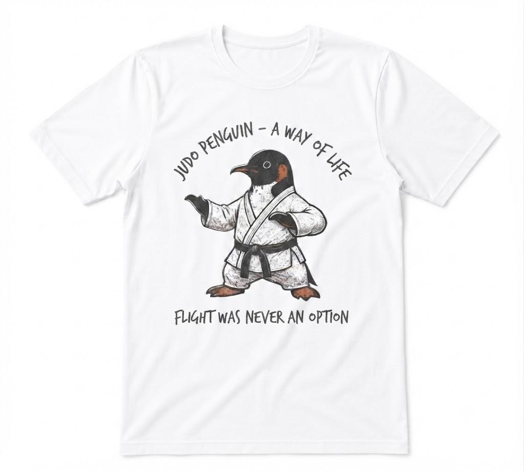 Funny Penguin Bird Lovers Funny Flight Was Never White T-shirt