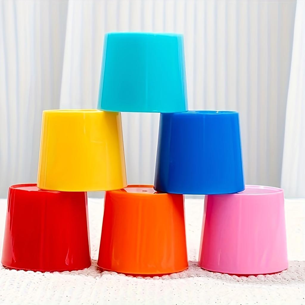 8 Color Classification Matchirng Cup Desktop Game For Color And Shape , A Versatile Puzzle Toy