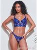 European & American Deep V Embroidered Lace Lingerie Set: Ultra-Thin Chest Minimizing Bra.