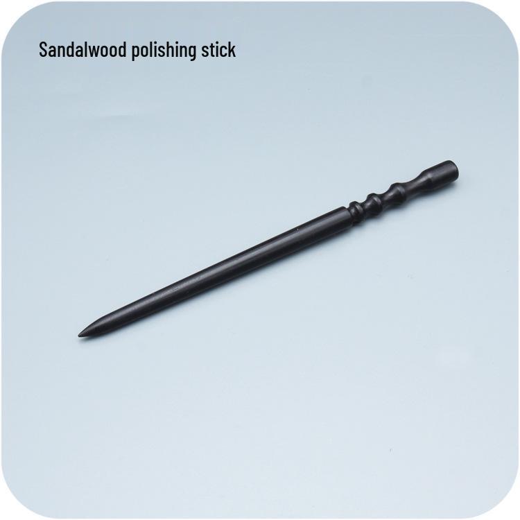 Handmade Sandalwood Leather Edge Burnishing and Polishing Stick