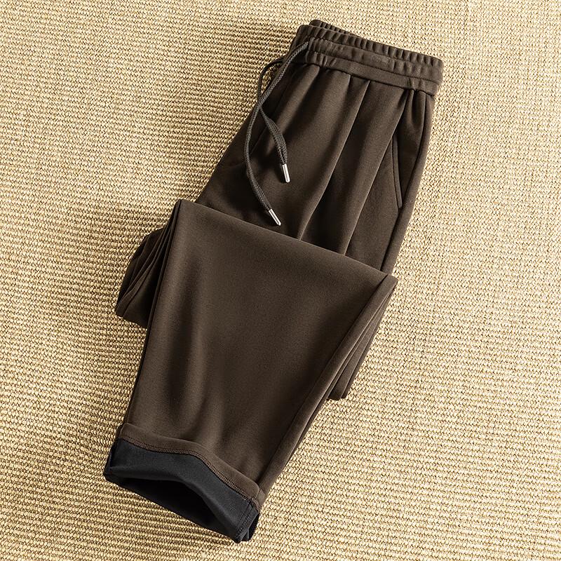 FAPAI Men s Heavyweight Cotton Blend Loose Wide-Leg Casual Pants 2XL