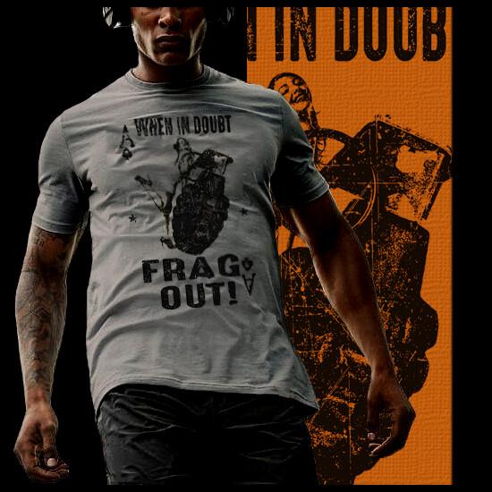 Infantry Frag Grenade Quote  Iraq War Combat Veteran Weapons Platoon Tee Unisex T-Shirt XL