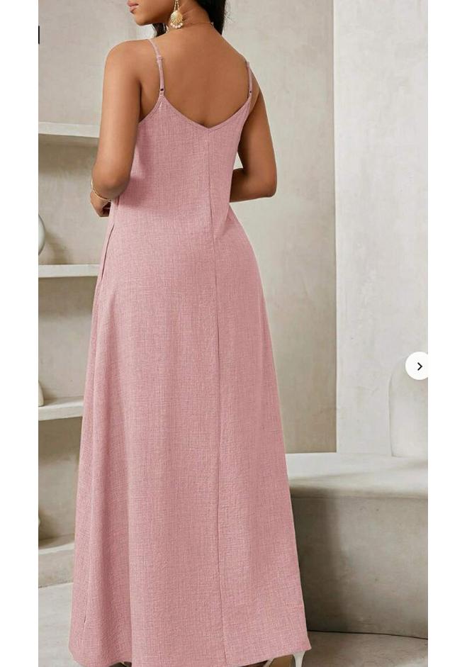 2026 European Summer Casual Resort Women's Long Strap Dress