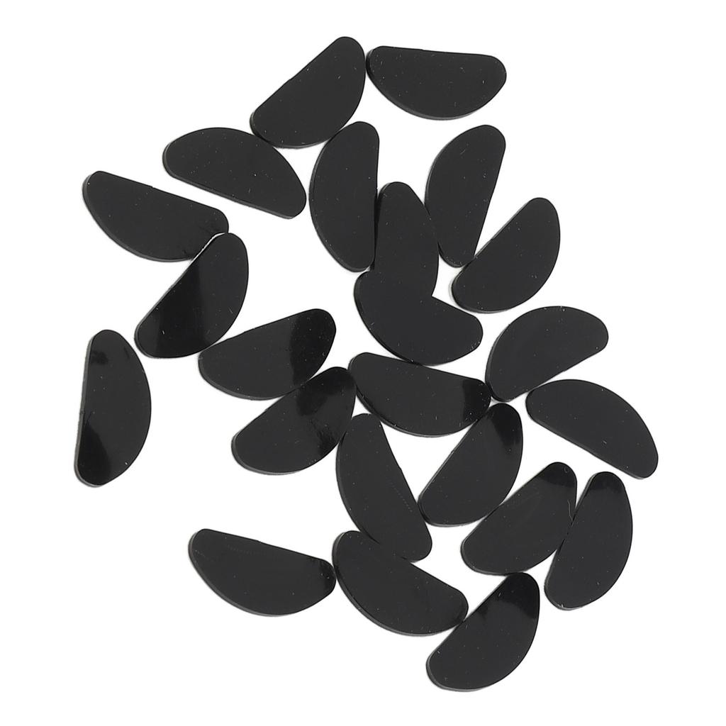 20 Pairs Silicone Eyeglass Nose Pads D Shaped Slip Resistant Adhesive Nose Cushions for All Types Glasses