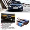 Tubo di Scarico Quadrato Universale in Acciaio Inossidabile per Auto, Doppia Uscita, Terminale Silenziatore Posteriore