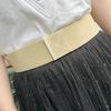 Versatile Teens Waist Belt with Magic Tape Closure Universal Waist Stretch Belt for Adult Unisex Coat Dress Decors