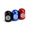 For VOLKSWAGEN VW 4PCS Car Tire Valve Caps for Volkswagen Rline Golf GTI Bora Passat Jetta Beetle Scirocco Lavida POLO CC Auto W