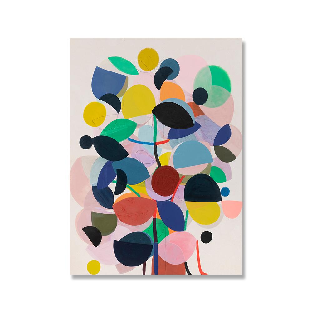 Retro Abstract Colorful Geometric Modern Poster Canvas Print Painting Wall Picture Living Room Bedroom Interior Home Decoration