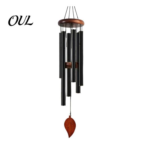 Relaxing Sound Chimes Metal Wind Chime with 6 Aluminum Tubes, Garden Hanging Chimes, Outdoor Weather Resistant for Patio Decoration Durable