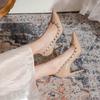 Shu Elegant Rivet Fashion Single Shoes Spring and Summer Niche Design Lazy Shoes Heightening Comfortable Non-slip High Heels
