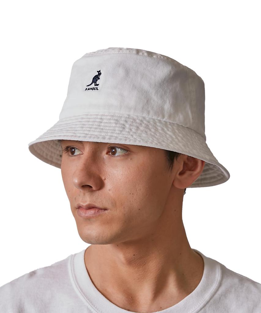 [Kangol] Bucket Hat Washed Bucket WHITENAVY (06) 23
