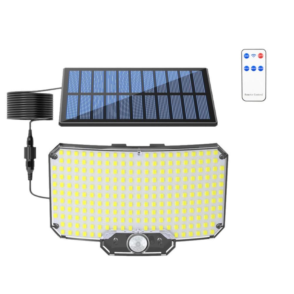 

234LED Solar Outdoor Light 3 Mode Waterproof Motion Sensor Light Remote Control Automatic Sensing LED Panel Light