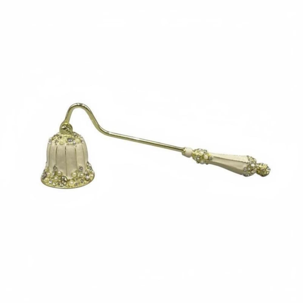 Metal Candle Extinguisher Vintage Candle Wick Smotherer Candle Accessory Flame Snuffer Hotel бежевый