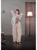 Summer Retro Slimming Linen Lapel Shirt for Women