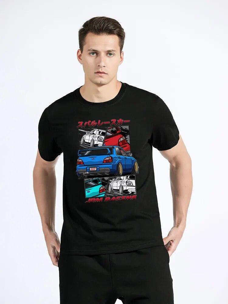 Classic Initial D T Shirt Unisex O-neck Cotton T-Shirt Unisex Hip Hop GTR Vaporwave JDM Car Tshirt Casual Daily Tee Streetwear