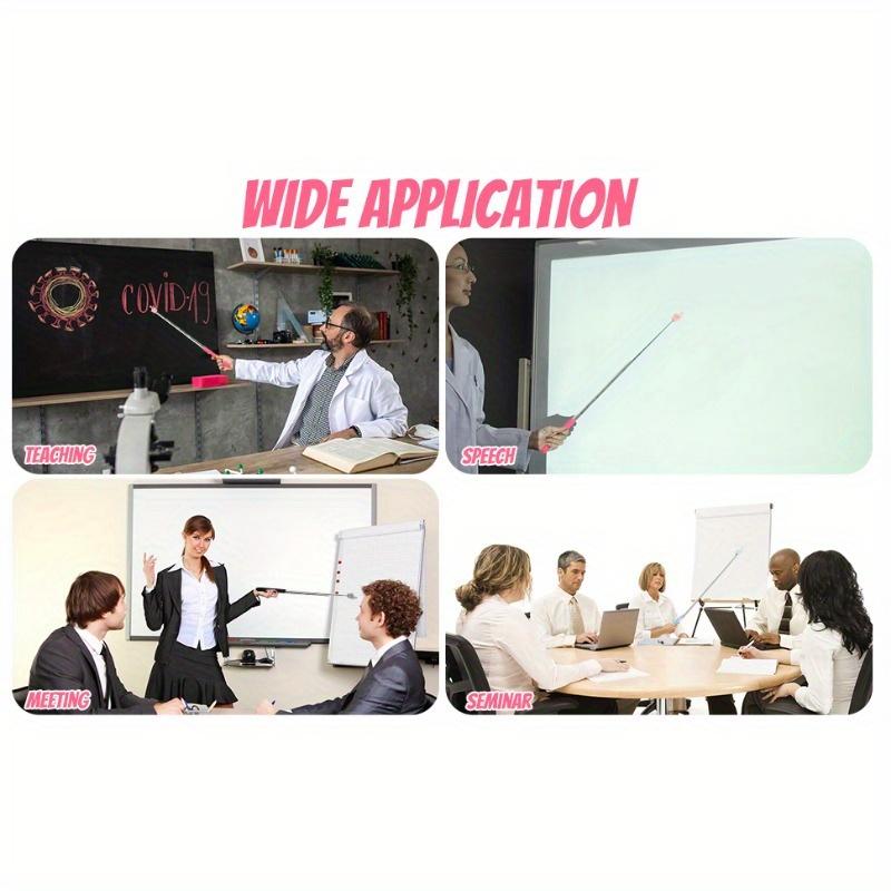 3 Stück Teleskop-Lehrerzeiger, Ausziehbarer Handzeiger Fingerzeiger-Stab, Mini Einziehbarer Klassenzimmerzeiger