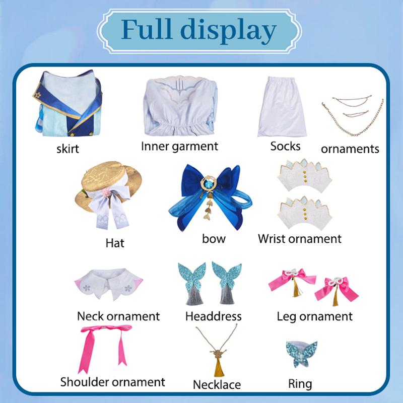 Springbloom Missive Kamisato Ayaka Cosplay Kostüm Karneval Uniform Anime Halloween Kostüme Spiel Neue Haut