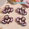 Heart-Shaped Hair Claw Non-slip Teeth Hollow Design Hairpin Large Size Back Head Shower Hair Claw Hair Styling Accessory