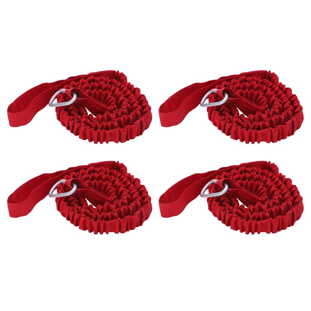 4 STÜCKE Kajak Rutenfangleine Nylon Elastisch Anti-Verloren Kajak Paddel Leine Für Treiben Surfen Rot