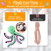 Squeaky Octopus Plush Dog Toy Indestructible Teething Chew Toy Interactive Sound Pet Stress Relief Boredom Toy for Dogs and Cats